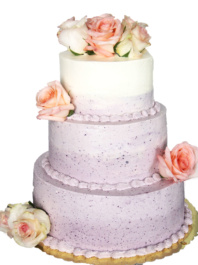Свадебный торт "Черничный рай"
